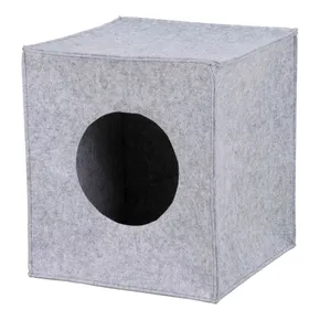 ANTON filcová krabica/jaskyňa pre mačku, vhodné do IKEA regálu 33cm sivá