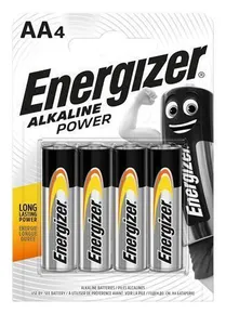 Batérie, AA (ceruzkové), 4 ks, ENERGIZER "Alkaline Power"