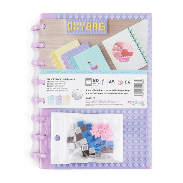Hlavný obrázok produktu Blok A5 Brick blok fialový
