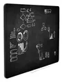 Ďalší obrázok produktu Čierna bezrámová magnetická tabuľa na kriedy - Qboard 117 x 87 cm