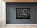 Ďalší obrázok produktu Čierna bezrámová magnetická tabuľa na kriedy - Qboard 117 x 87 cm
