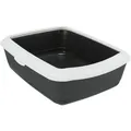 Ďalší obrázok produktu CLASSIC toaleta pre mačky, s okrajom, 37 x 15 x 47 cm, šedá/biela