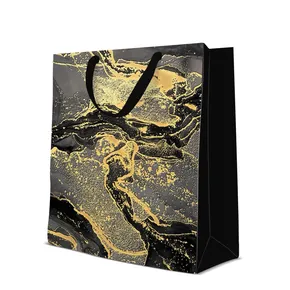 Darčeková taška premium veľká - Marble 26,5x13x33,5 cm