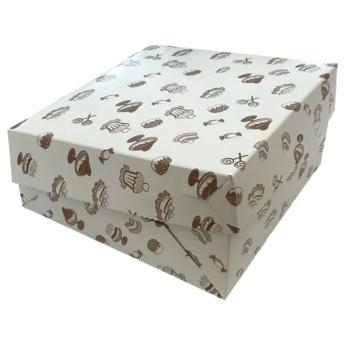 Hlavný obrázok produktu Dortová krabice potisk 22 x 22 x 9 cm [50 ks]
