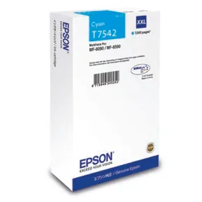 Epson originál ink C13T754240, T7542, XXL, cyan, 69ml, Epson WorkForce Pro WF-8090DW, WF-8590DWF