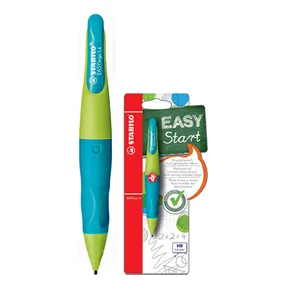 Ergonomická mechanická ceruzka pre pravákov STABILO EASYergo 1.4 zelená/akvamarínová - HB