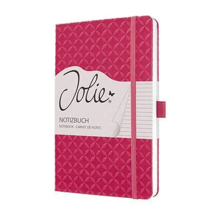 Hlavný obrázok produktu Zápisník SIGEL Jolie JN105 Fuchsia Pink, linkovaný, 135 × 203 mm, 174 stran