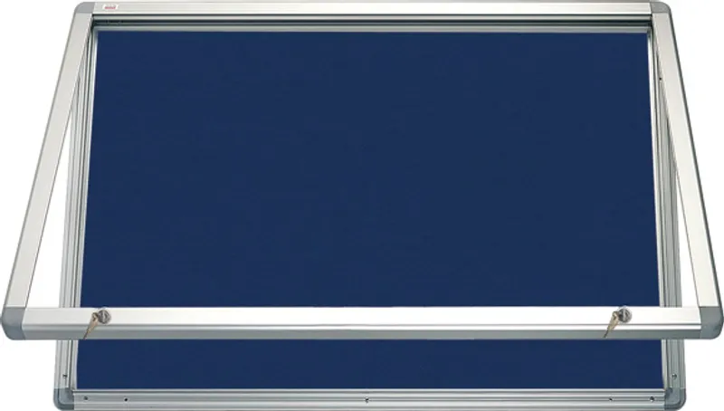Hlavný obrázok produktu Horizontální vitrína 120x90cm, zámek,filcový vnitřek - modrý