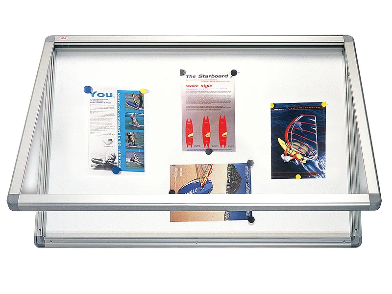 Hlavný obrázok produktu Horizontální vitrina 90x60cm, zámek, lakovaný vnitřek - magnetická