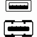Ďalší obrázok produktu USB predlžovačka (2.0), USB A M - USB A F, 1.8m, čierny, Logo, blister