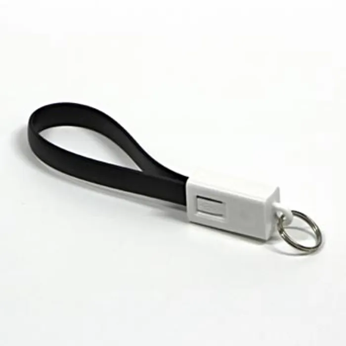 Hlavný obrázok produktu Kabel USB (2.0), USB A M- USB micro M, 0.2m, černý, Logo, blistr, klíčenka