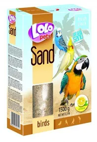 LOLOpets citrónový piesok pre vtáky 1500 g