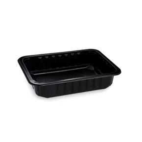 Menu misa (PP) nedelená čierna 227 x 178 x 50 mm [320 ks]