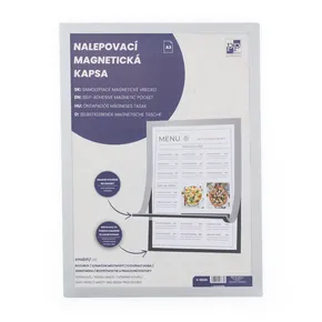 Nalepovacie magnetické vrecko A3 strieborné