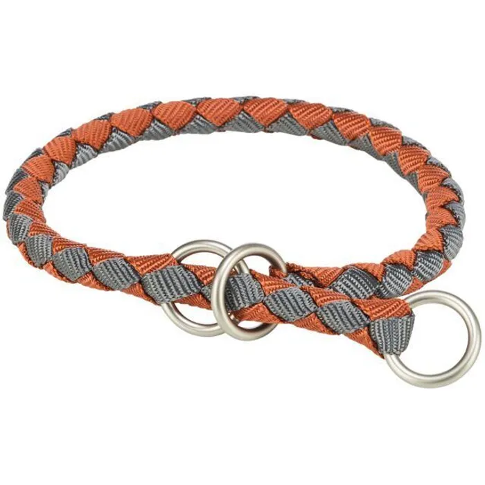 Hlavný obrázok produktu Obojek CAVO kulatý polostahovací, rezavá/grafit S-M: 35-41cm/ o12mm