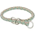 Obojok CAVO okrúhly polosťahovací, šalviová / piesková S: 30-36cm / o12mm