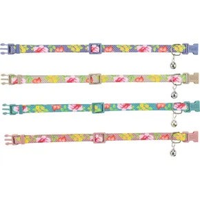 Obojok pre mačky, s kvetmi, 20–34 cm/10 mm, rôzne farby