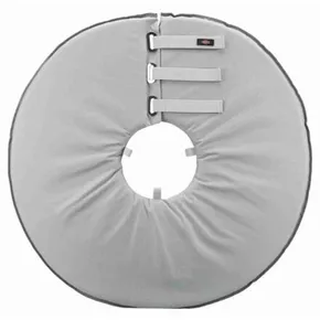 Ochranný mäkký golier "disk", polyester/pena, sivá