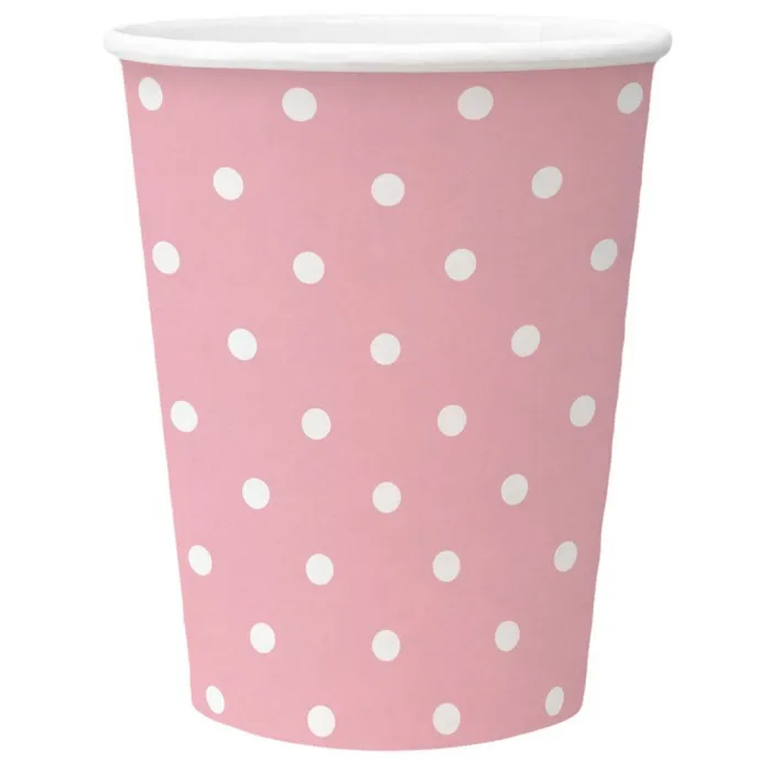 Hlavný obrázok produktu Papírový kelímek PAW Eco 250 ml Dots light pink [8 ks]