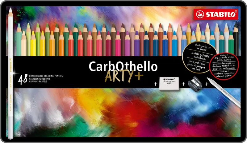 Hlavný obrázok produktu Pastelové tužky STABILO CarbOthello ARTY 48 ks v plechovém pouzdru