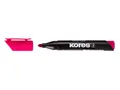 Ďalší obrázok produktu Permanentný popisovač Kores K-Marker XP1 ružový, okrúhly hrot 3 mm