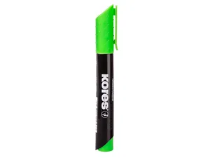 Permanentný popisovač Kores K-Marker XP1, svetlozelený, okrúhly hrot 3 mm
