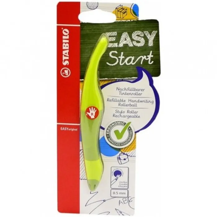 Hlavný obrázok produktu Roller "EasyOriginal Start", zelená, 0,5 mm, pro praváka, modrá, STABILO