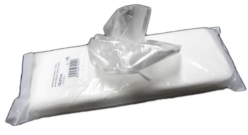 Hlavný obrázok produktu Sáčky mikrotenové skládané 18+8x35 cm silné [1000 ks]