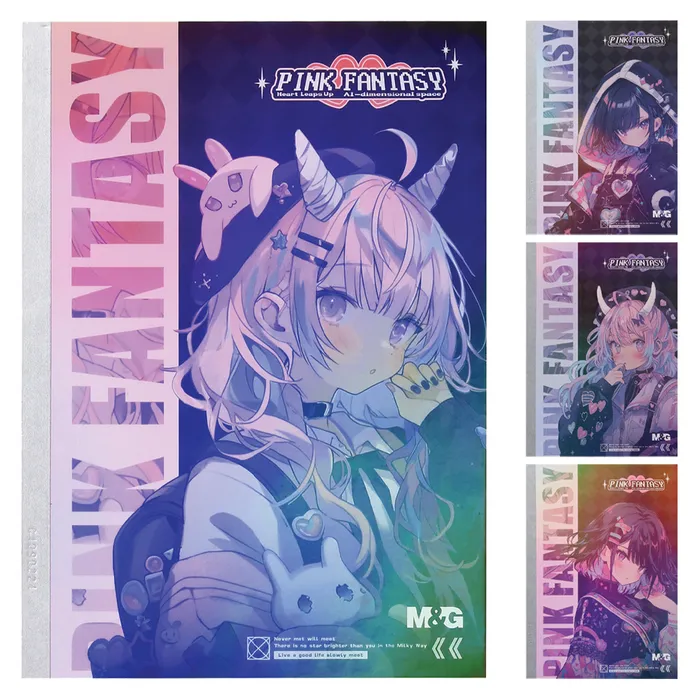 Hlavný obrázok produktu Sešit linkovaný A5 M&G Pink Fantasy (4 designy)