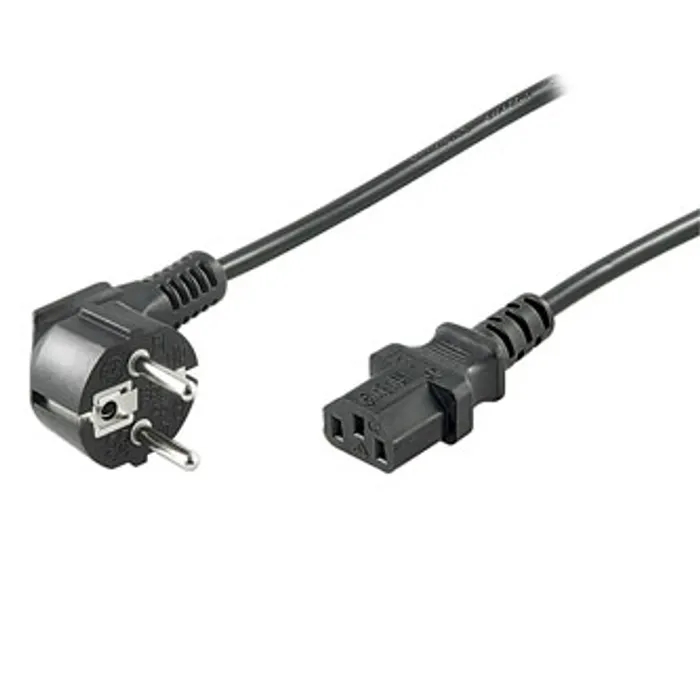 Hlavný obrázok produktu Síťový kabel 230V napájecí, CEE7 (vidlice)-C13, 1m, VDE approved, černý