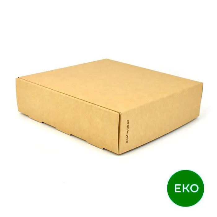 Hlavný obrázok produktu Sushi box 200 x 200 x 55 mm, eko kraft [25 ks]