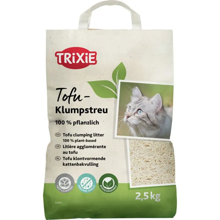 Hlavný obrázok produktu TOFU, 100% rostlinné hrudkující stelivo 2.5 kg