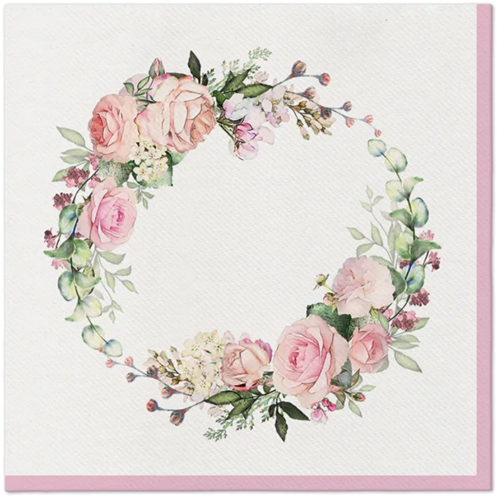 Hlavný obrázok produktu Ubrousky PAW AIRLAID 40x40 cm DELICATE ROSES [50 ks]