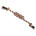 Ďalší obrázok produktu Valec JUMBO HipHop bavlnený s 2 knôtmi, šedá, tm.šedá, oranžová 51cm, 500g
