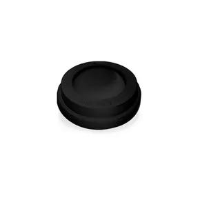Viečko vypuklé (PS) čierne priemer 73mm [100 ks]